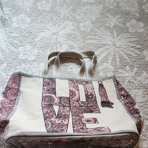 Brighton Pink and Cream Love Tote